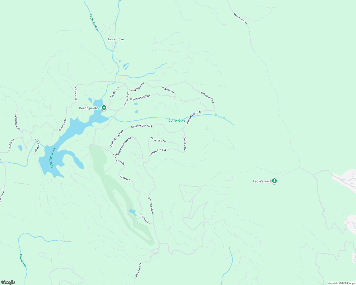 map of restaurants, bars, coffee shops, grocery stores, and more near 461 Frost Pine Circle in Big Canoe
