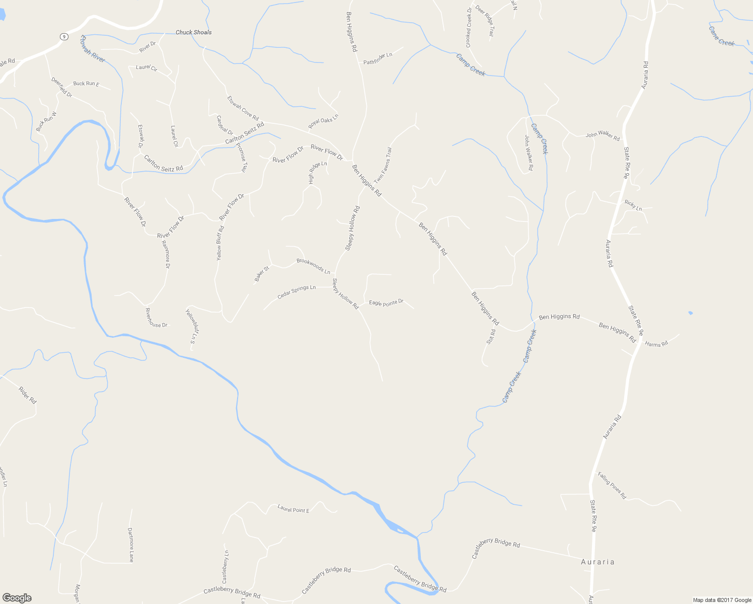 map of restaurants, bars, coffee shops, grocery stores, and more near 118 Eagle Pointe Drive in Dahlonega