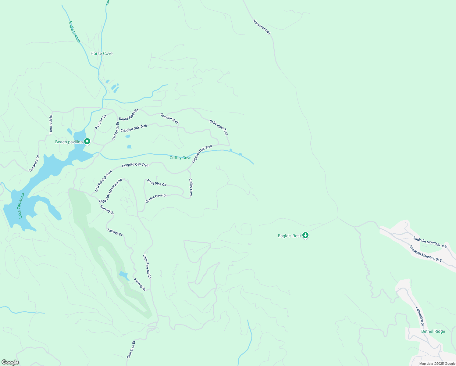 map of restaurants, bars, coffee shops, grocery stores, and more near 1006 Chestnut Cove Trail in Big Canoe