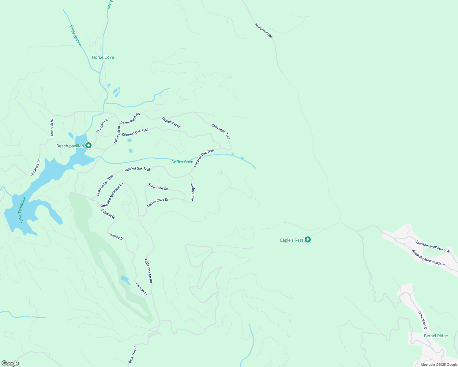 map of restaurants, bars, coffee shops, grocery stores, and more near Buckskull Brow in Pickens County