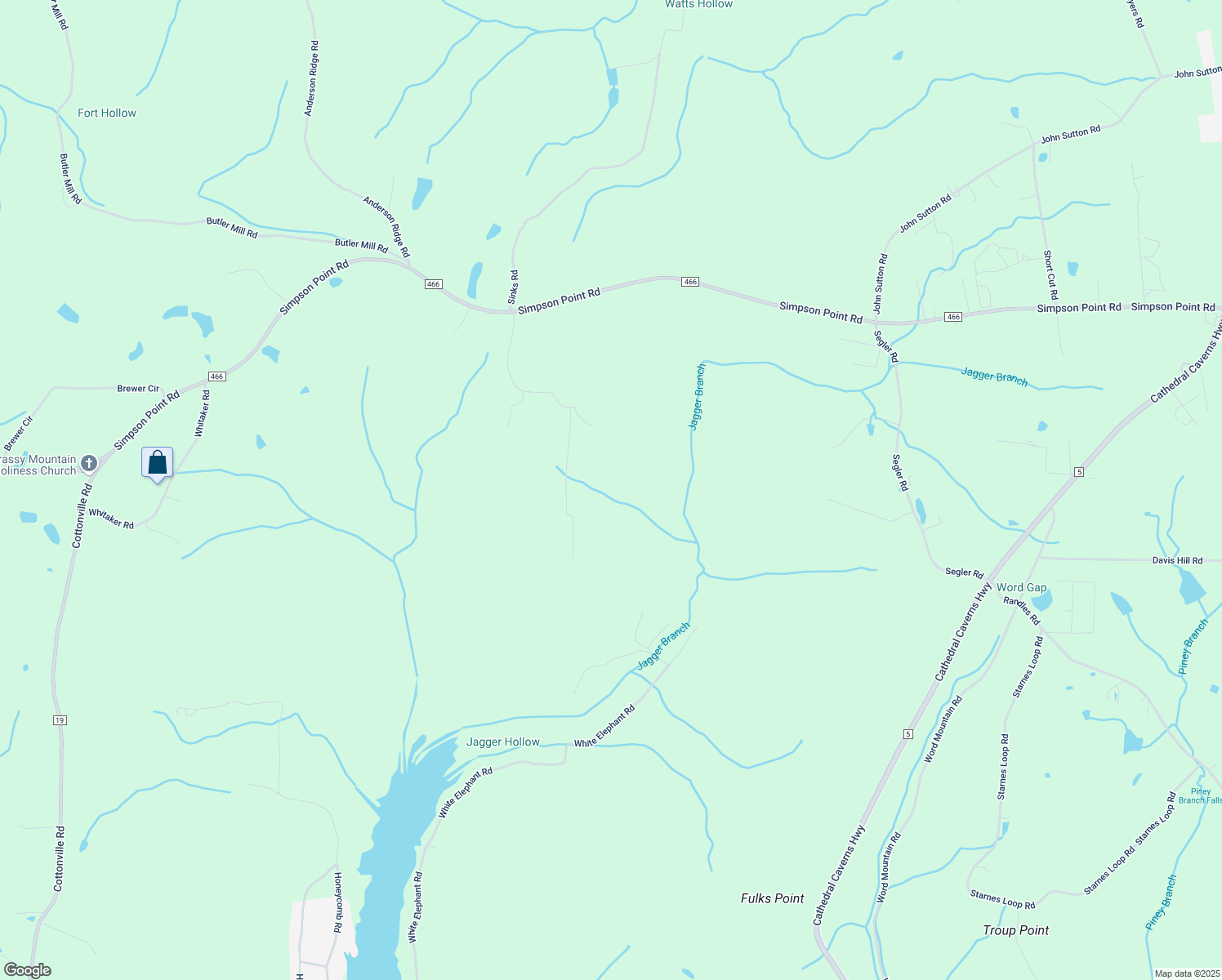 map of restaurants, bars, coffee shops, grocery stores, and more near 577 Parks Road in Grant