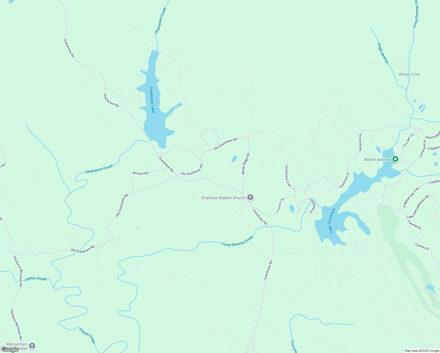 map of restaurants, bars, coffee shops, grocery stores, and more near 2380 Grandview Road in Big Canoe