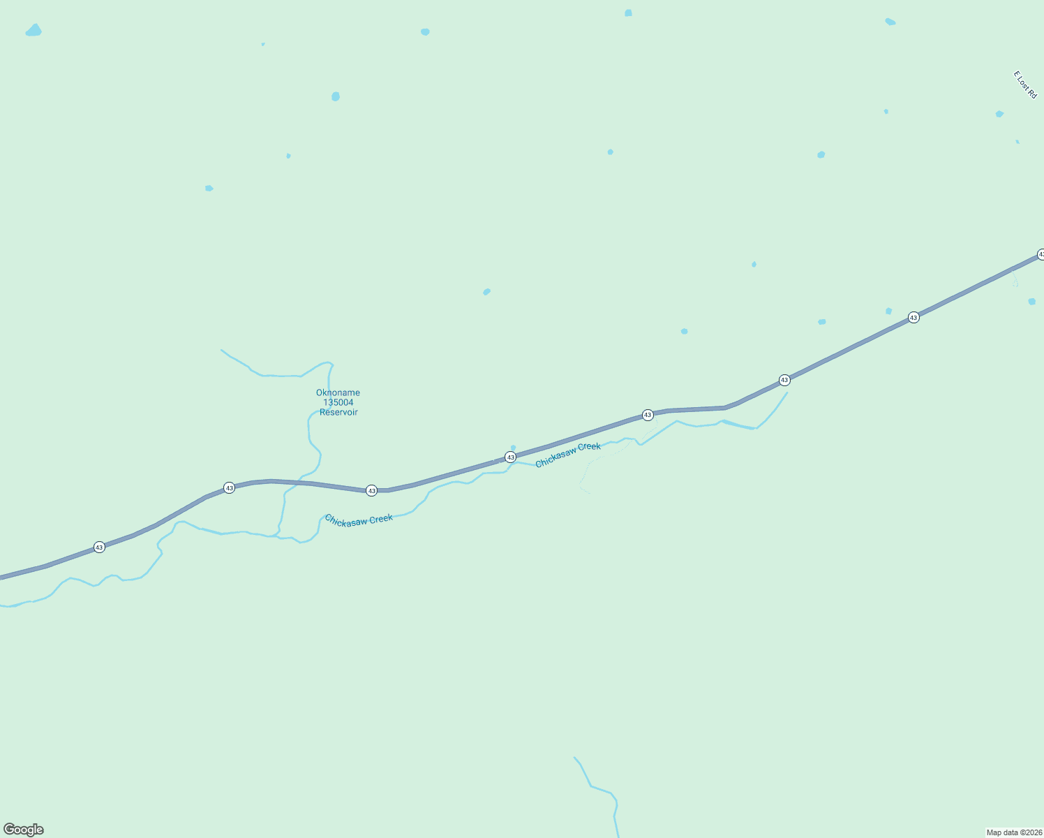 map of restaurants, bars, coffee shops, grocery stores, and more near 13601 State Highway 43 in Stringtown