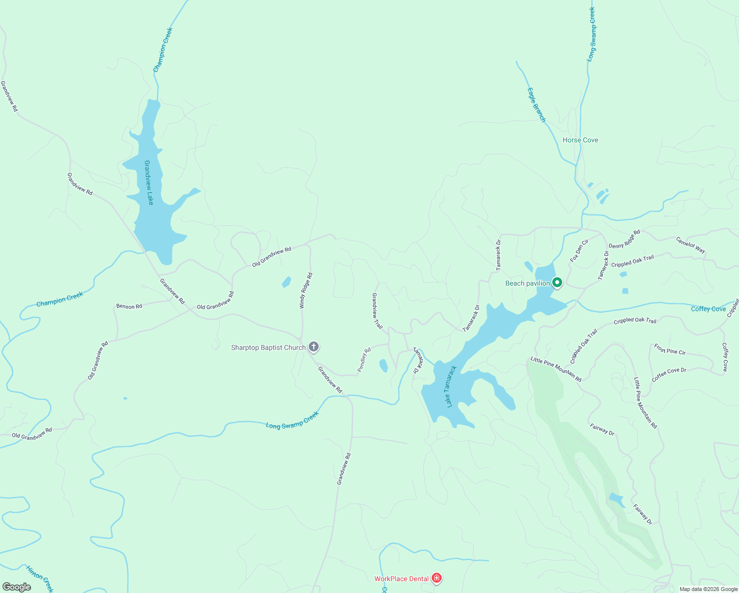 map of restaurants, bars, coffee shops, grocery stores, and more near 225 Grandview Trail in Big Canoe