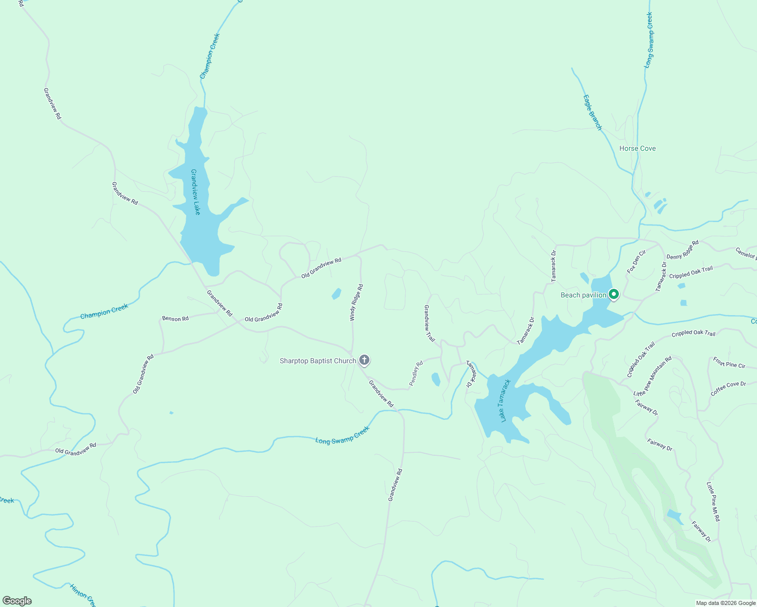 map of restaurants, bars, coffee shops, grocery stores, and more near 270 Sleepy Hollow Circle in Jasper