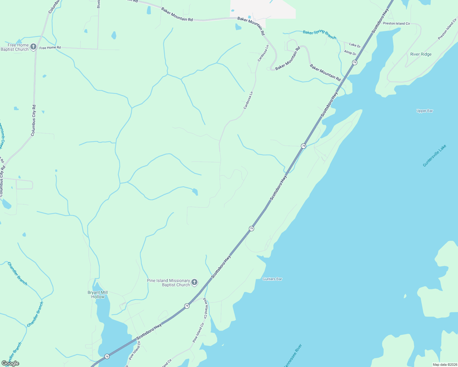 map of restaurants, bars, coffee shops, grocery stores, and more near 1321 Cardessa Lane in Grant