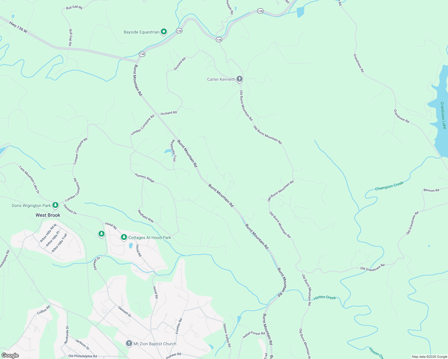 map of restaurants, bars, coffee shops, grocery stores, and more near 335 Oak Morris Ridge in Jasper