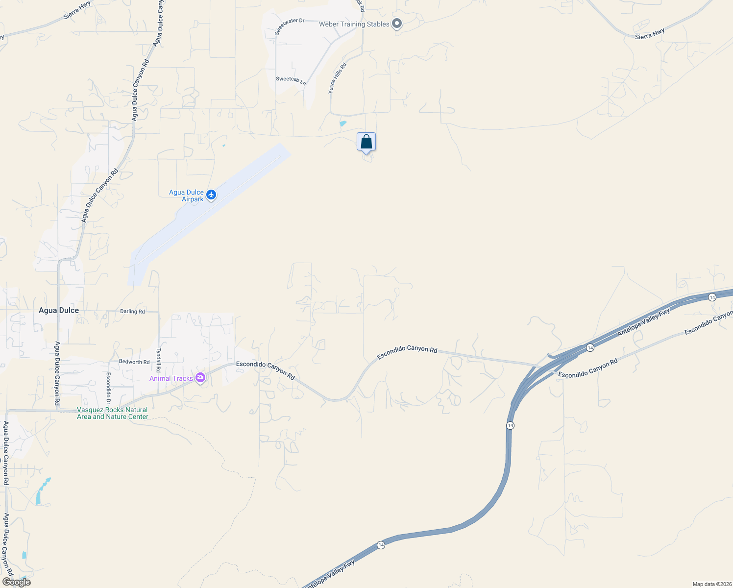 map of restaurants, bars, coffee shops, grocery stores, and more near Gas Line Rd in Santa Clarita
