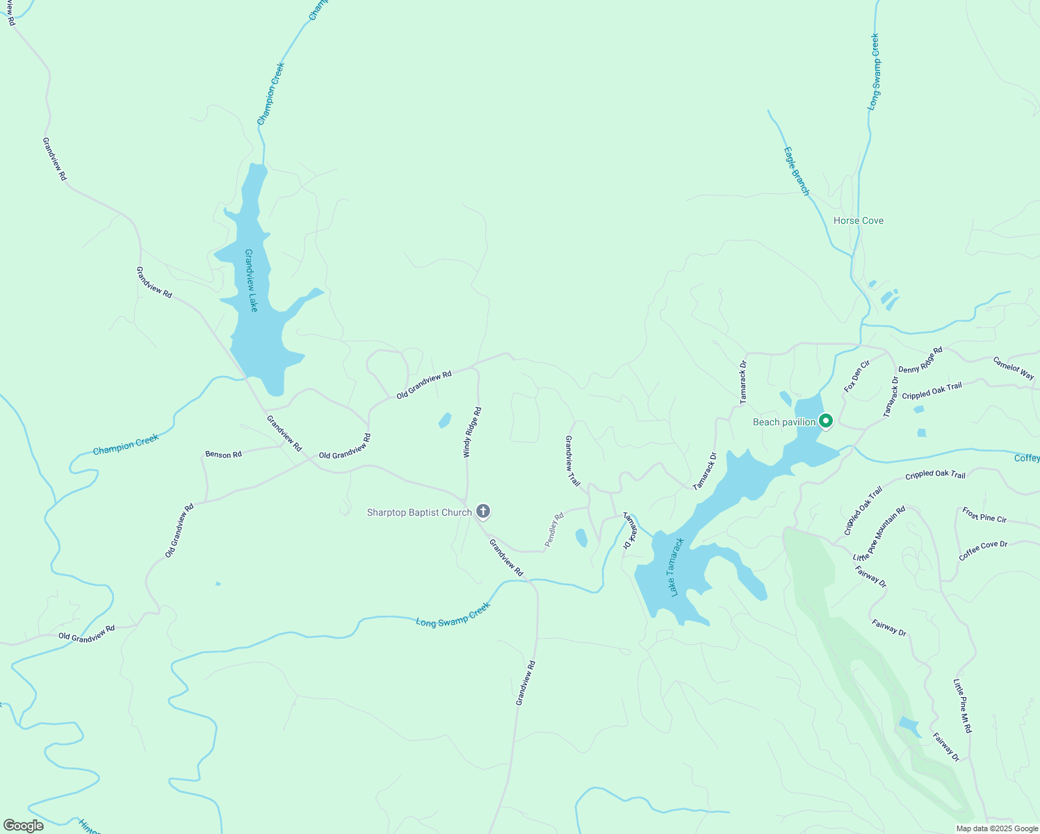 map of restaurants, bars, coffee shops, grocery stores, and more near 173 Sleepy Hollow Circle in Jasper