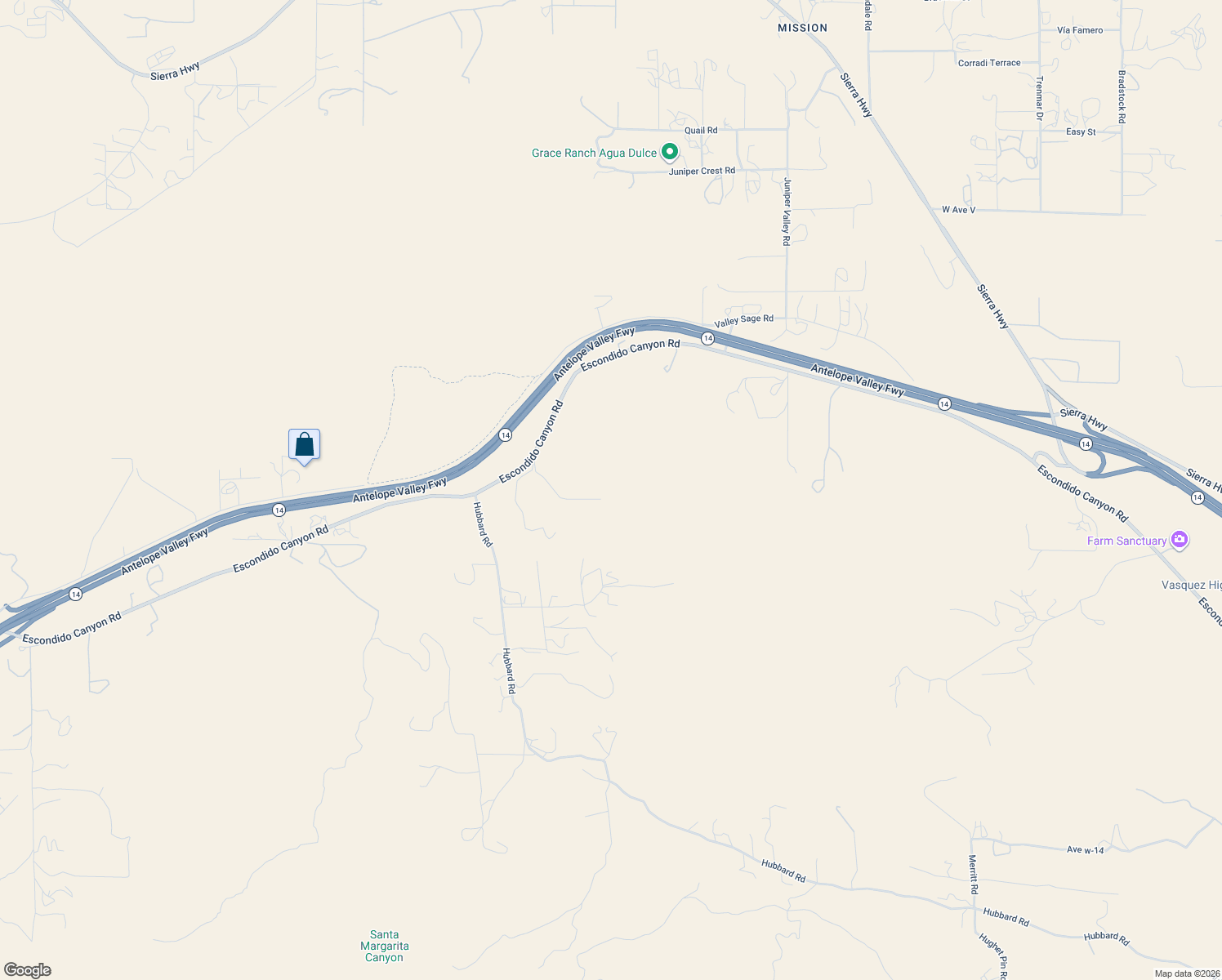 map of restaurants, bars, coffee shops, grocery stores, and more near 6990 Escondido Canyon Road in Acton