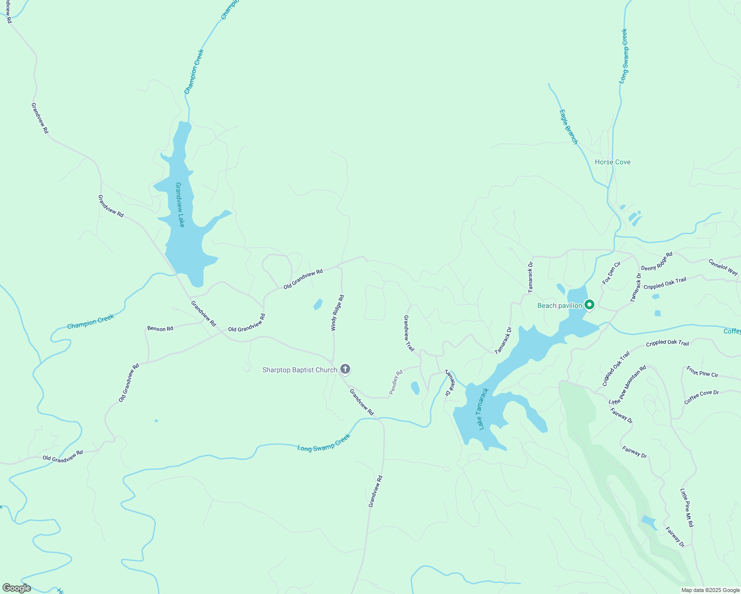 map of restaurants, bars, coffee shops, grocery stores, and more near 173 Sleepy Hollow Circle in Jasper