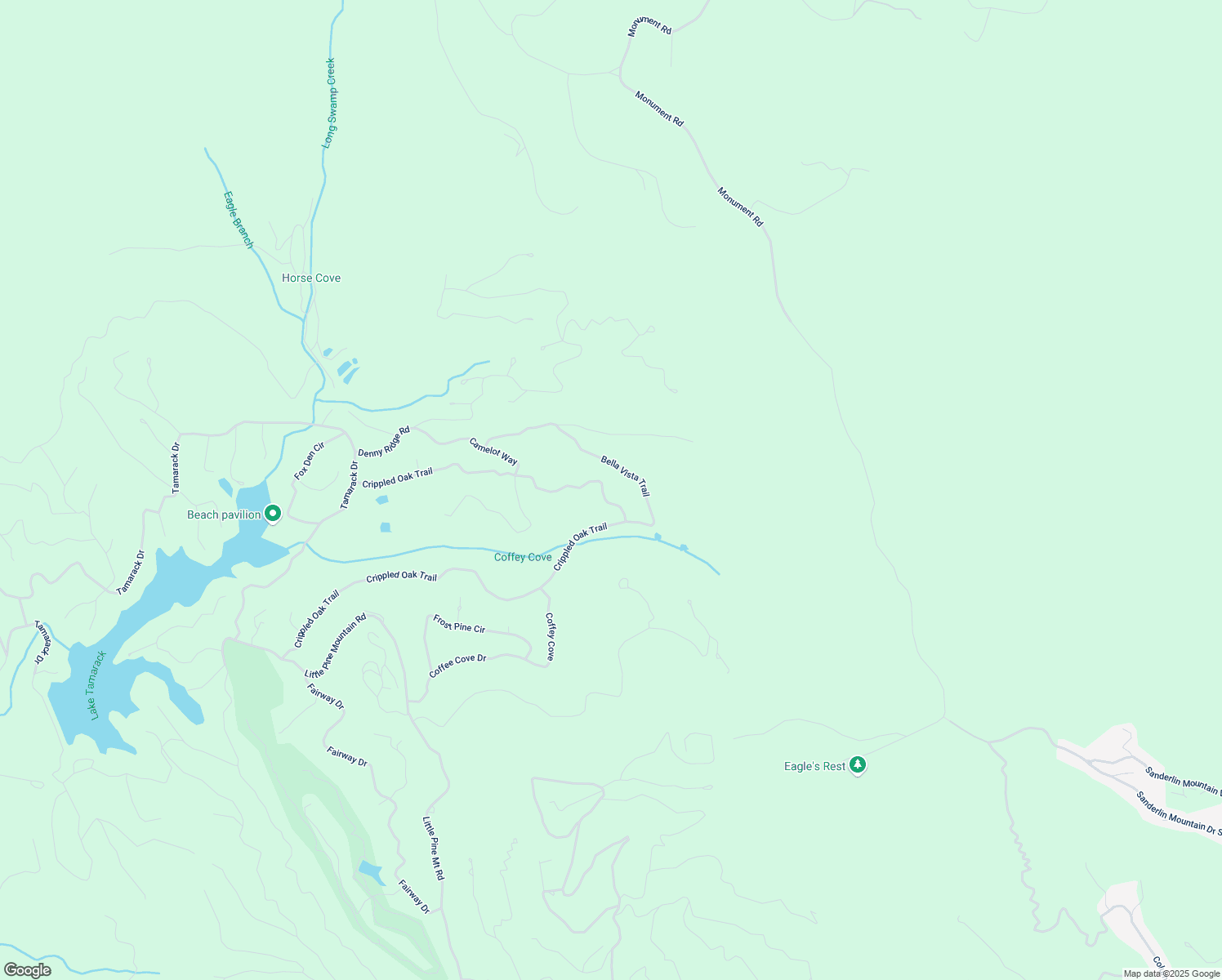 map of restaurants, bars, coffee shops, grocery stores, and more near 1417 Crippled Oak Trail in Jasper
