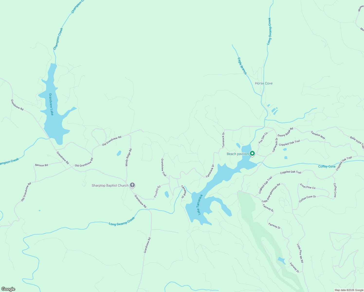 map of restaurants, bars, coffee shops, grocery stores, and more near 521 Southview Court in Big Canoe