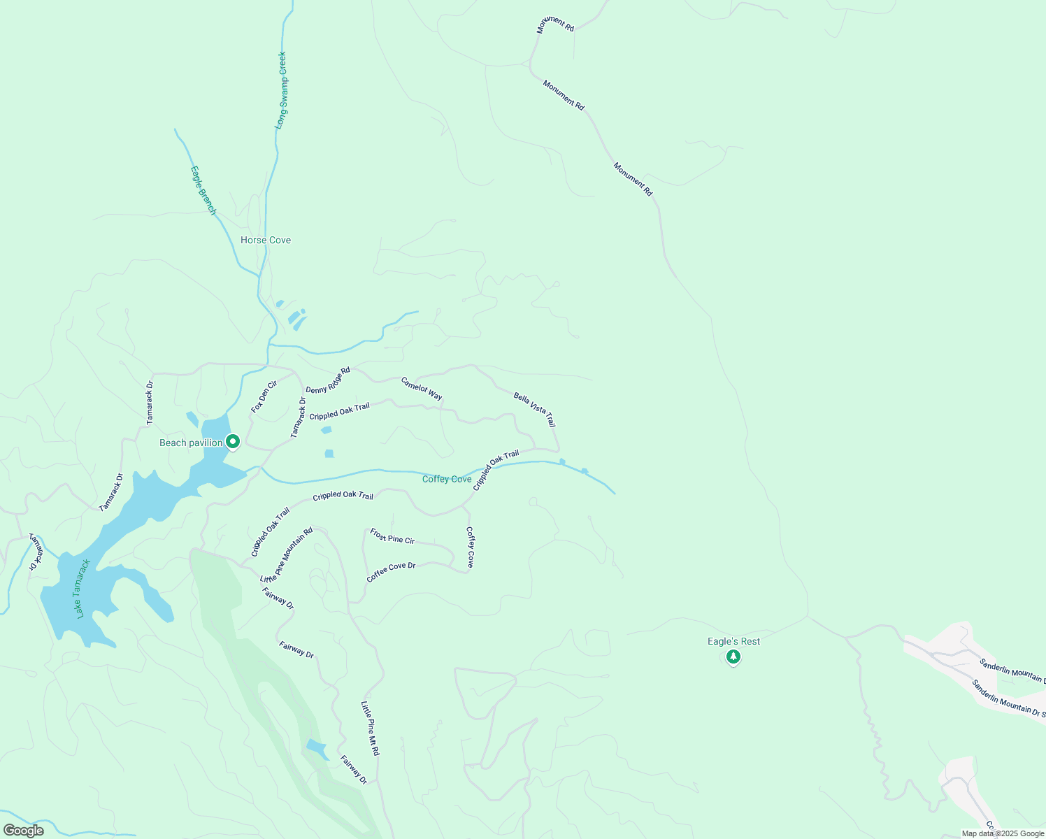 map of restaurants, bars, coffee shops, grocery stores, and more near 1417 Crippled Oak Trail in Jasper