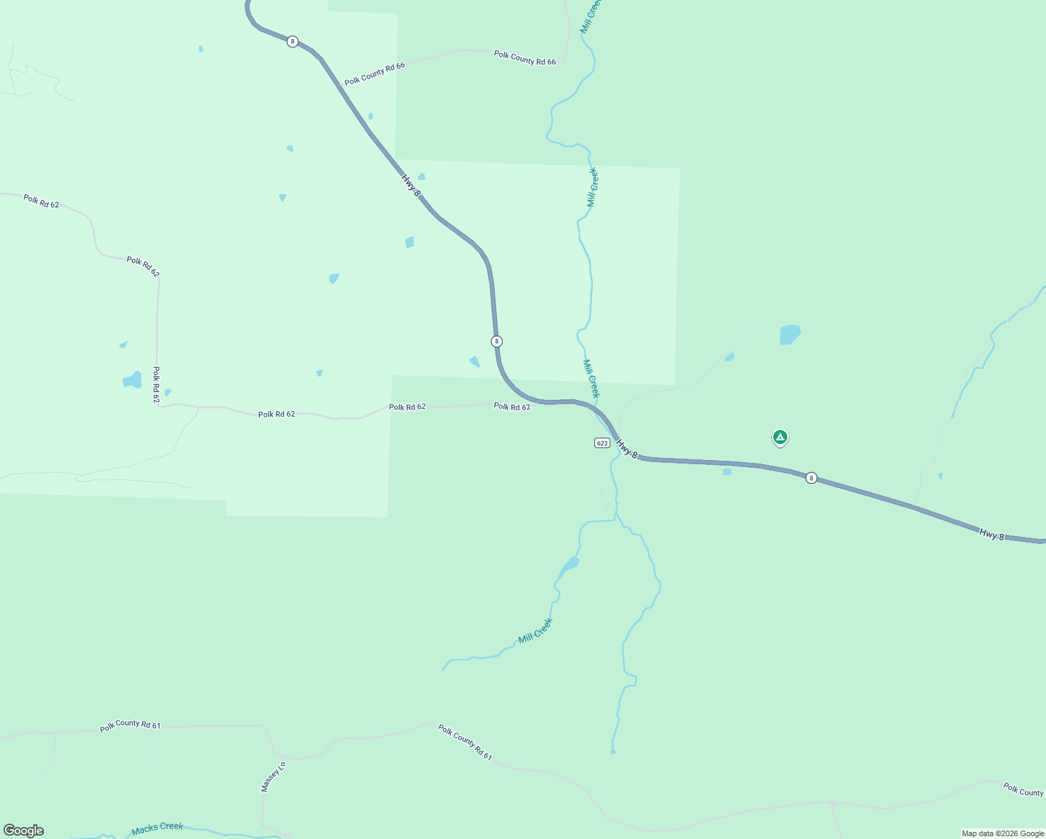 map of restaurants, bars, coffee shops, grocery stores, and more near 1276 Polk Road 47 in Mena