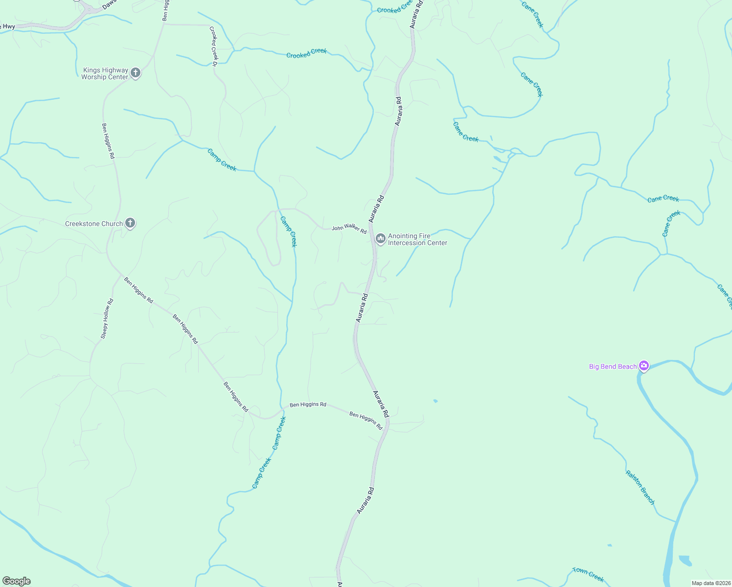 map of restaurants, bars, coffee shops, grocery stores, and more near 2510 State Route 9e in Dahlonega