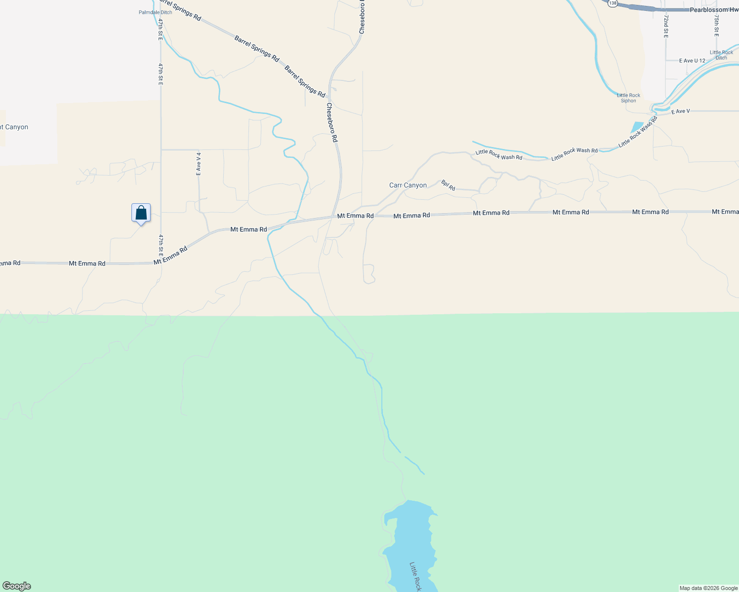 map of restaurants, bars, coffee shops, grocery stores, and more near 5858 Mount Emma Road in Palmdale