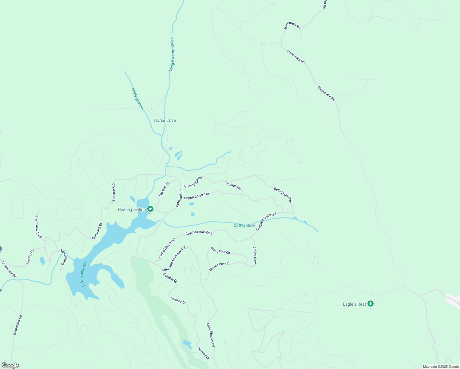 map of restaurants, bars, coffee shops, grocery stores, and more near 0 Shadowick Mountain Road in Jasper