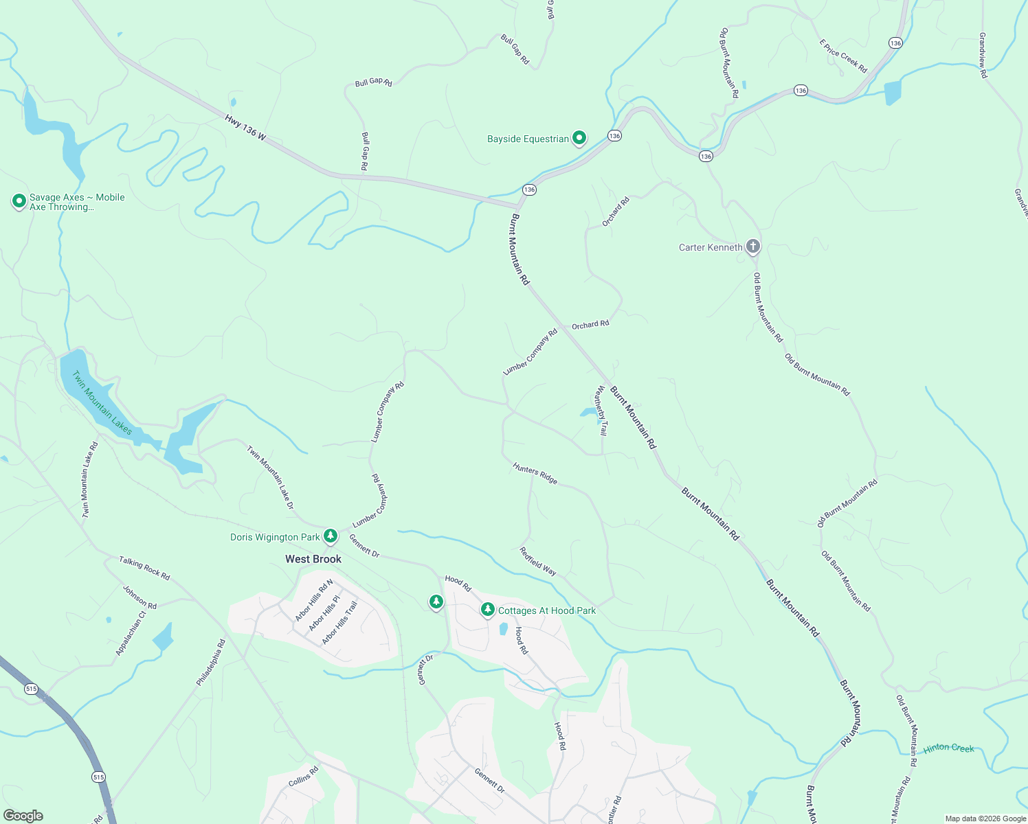 map of restaurants, bars, coffee shops, grocery stores, and more near 341 Winchester Ridge South in Jasper