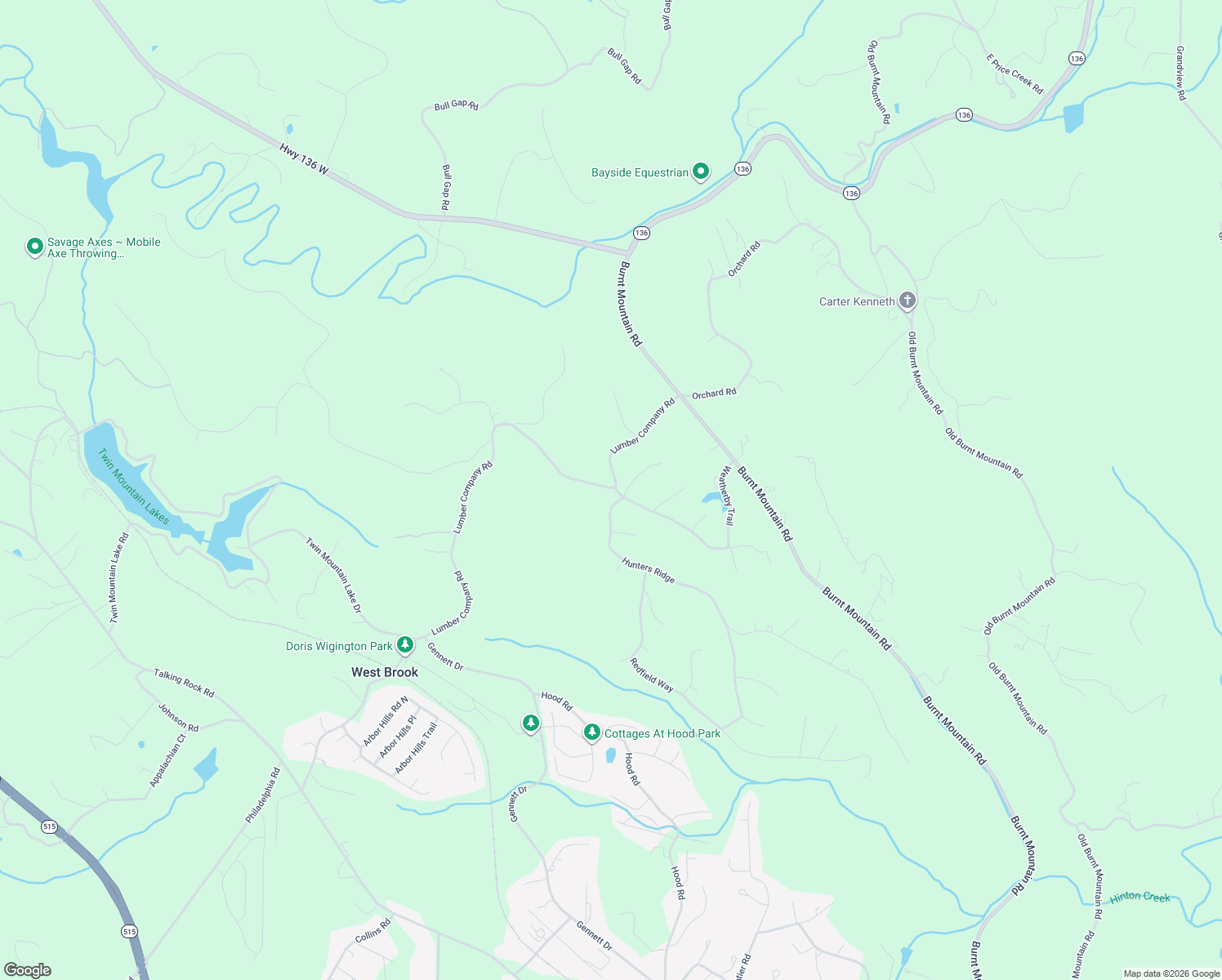 map of restaurants, bars, coffee shops, grocery stores, and more near 387 Winchester Ridge South in Jasper