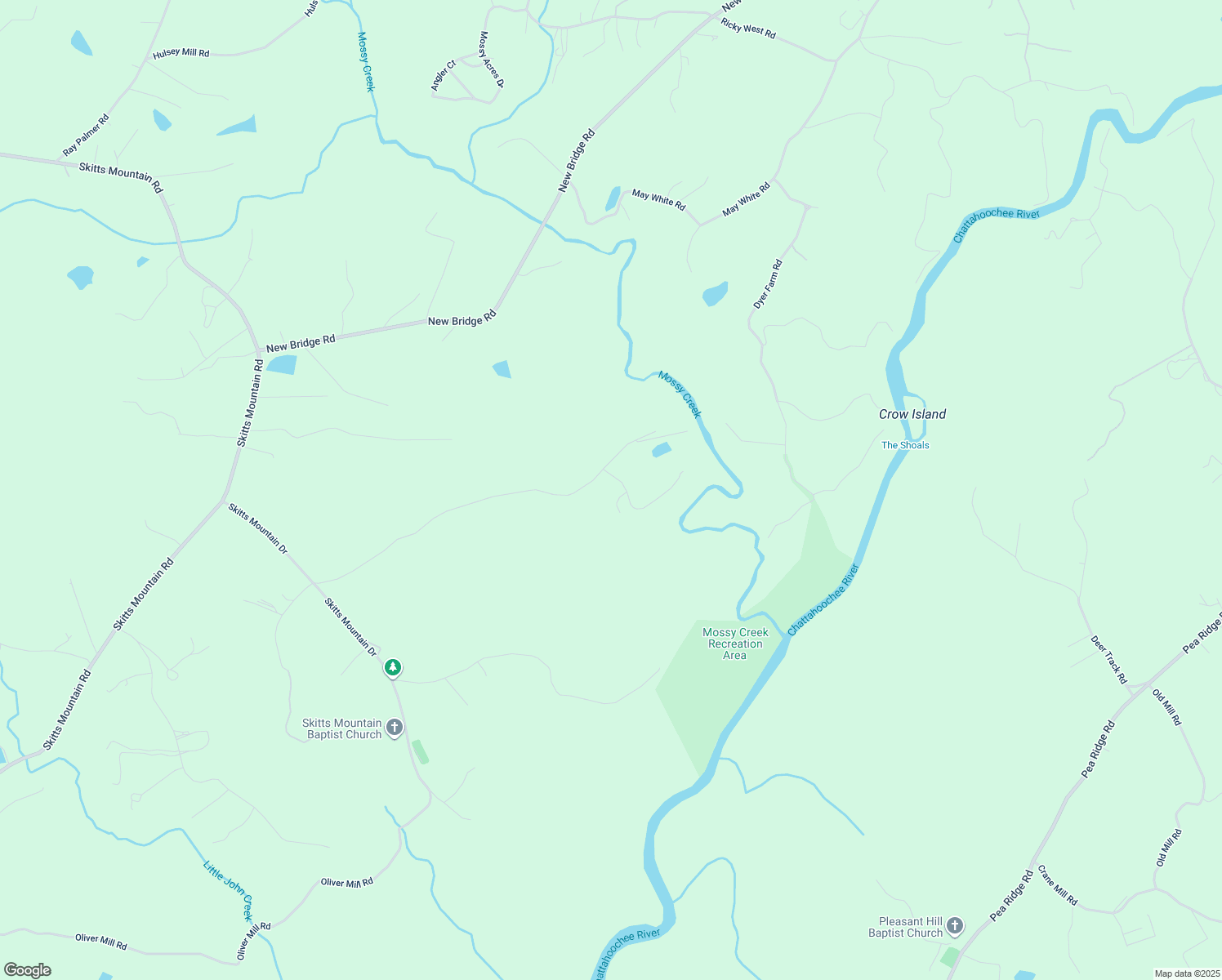 map of restaurants, bars, coffee shops, grocery stores, and more near 9410 Mossy Creek Trce in Lula