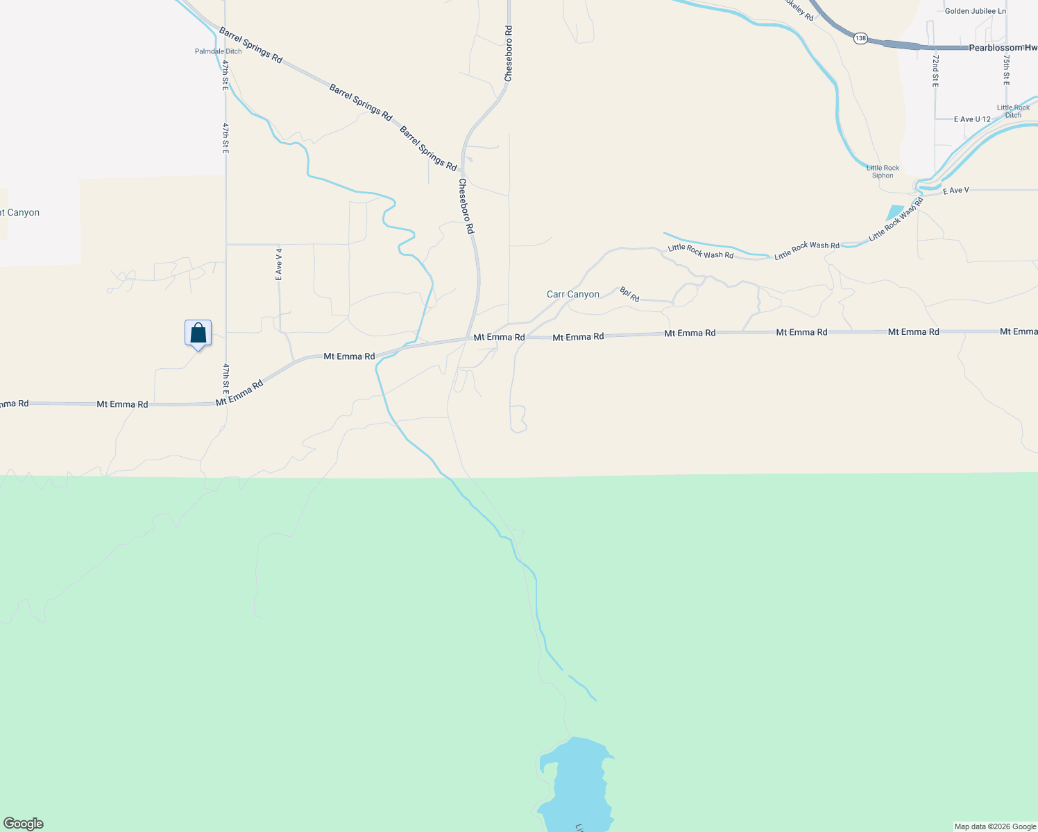 map of restaurants, bars, coffee shops, grocery stores, and more near 5828 Mount Emma Road in Palmdale