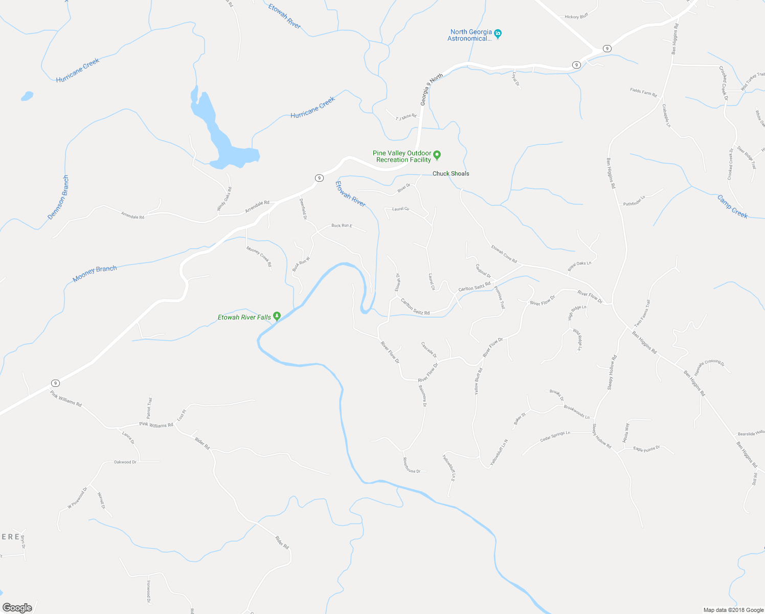map of restaurants, bars, coffee shops, grocery stores, and more near 78 Brookhaven Road in Dahlonega