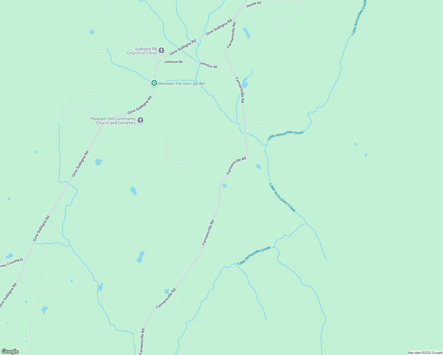 map of restaurants, bars, coffee shops, grocery stores, and more near 4167 Farmersville Road in Summerville