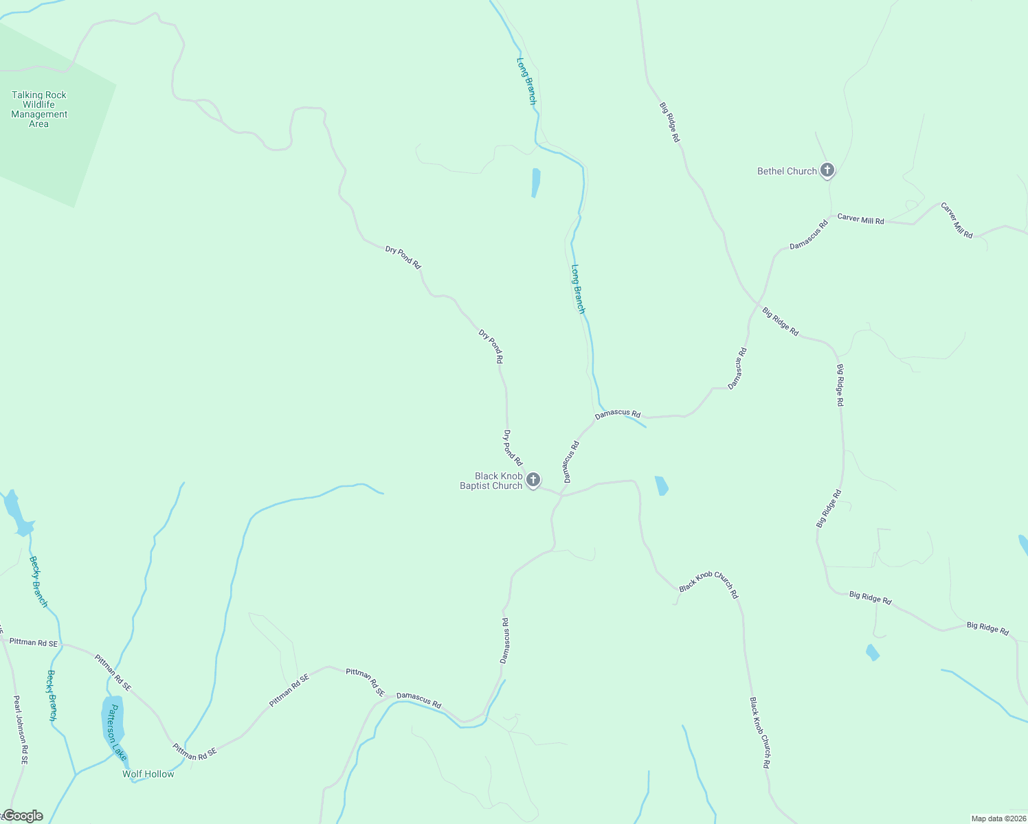 map of restaurants, bars, coffee shops, grocery stores, and more near 376 Dry Pond Road in Ranger