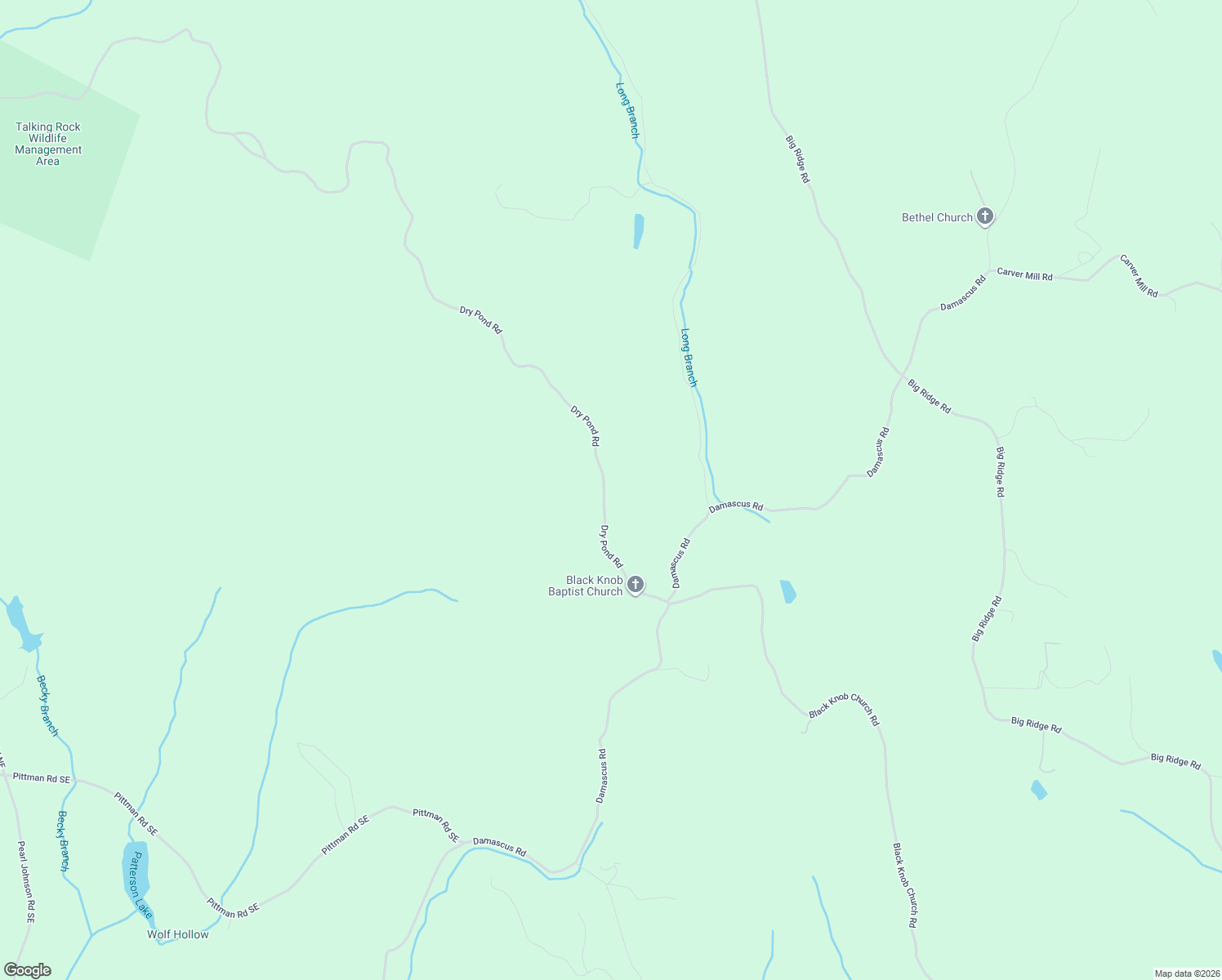 map of restaurants, bars, coffee shops, grocery stores, and more near 376 Dry Pond Road in Ranger