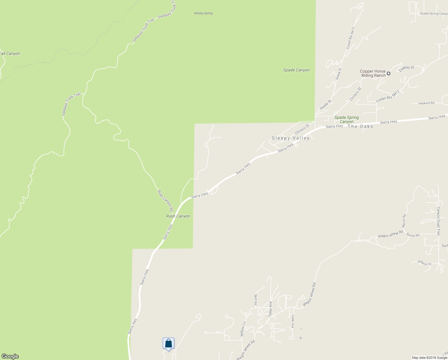 map of restaurants, bars, coffee shops, grocery stores, and more near 13800 Sierra Highway in Santa Clarita