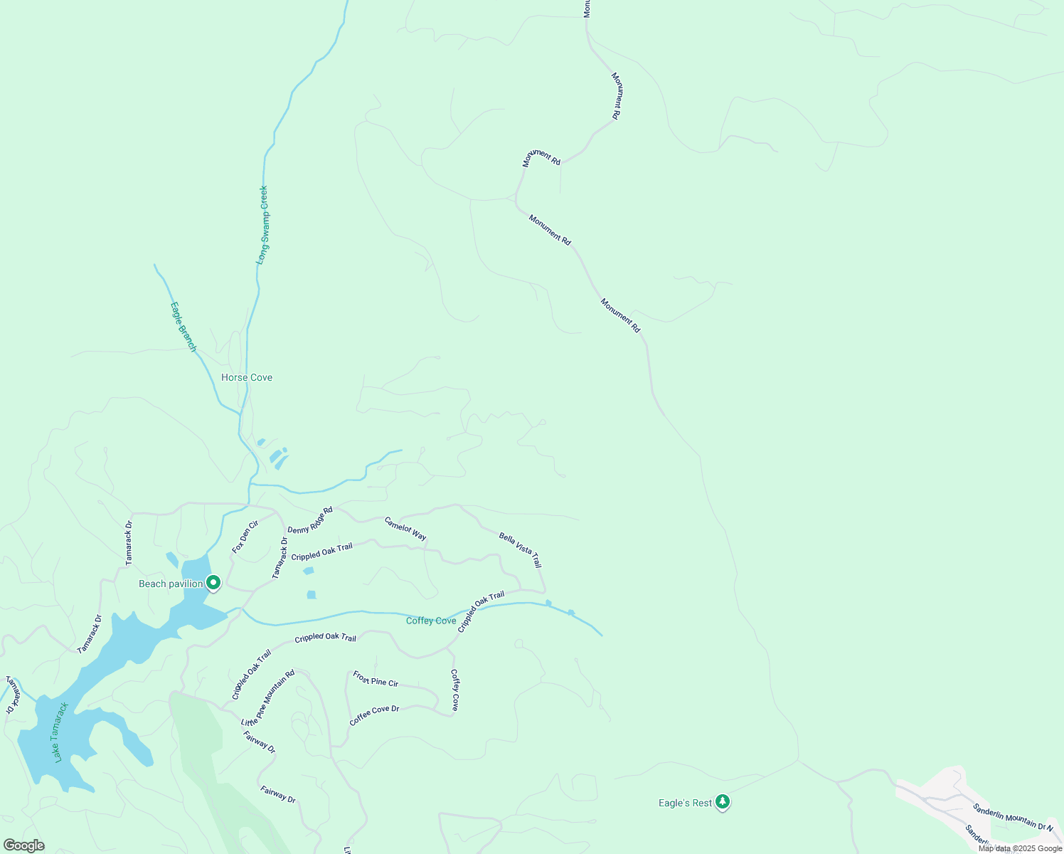 map of restaurants, bars, coffee shops, grocery stores, and more near 0 Sassafras Court in Jasper