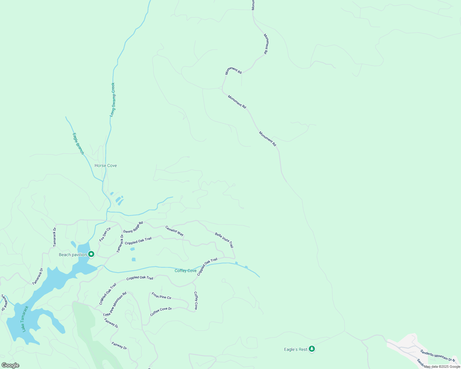 map of restaurants, bars, coffee shops, grocery stores, and more near 0 Sassafras Court in Jasper