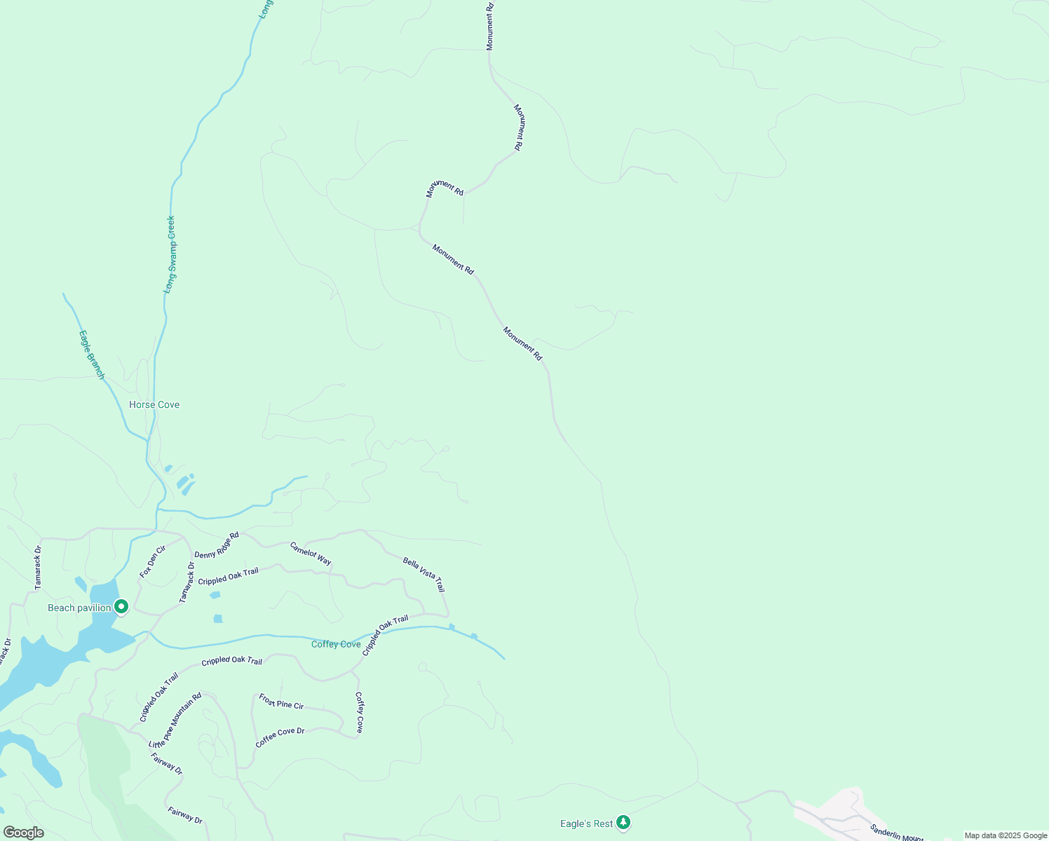 map of restaurants, bars, coffee shops, grocery stores, and more near 4460 Monument Road in Jasper
