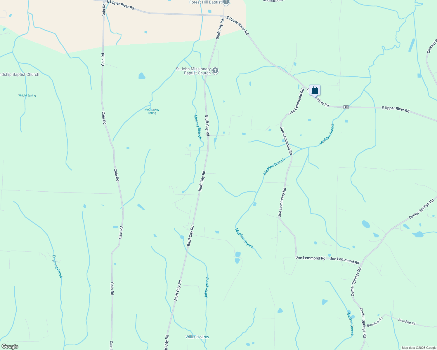 map of restaurants, bars, coffee shops, grocery stores, and more near 1211 Bluff City Road in Somerville