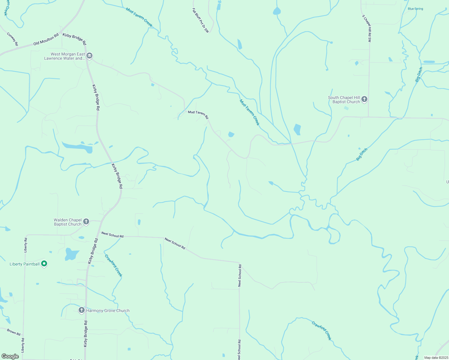 map of restaurants, bars, coffee shops, grocery stores, and more near 3278 Mud Tavern Road Southwest in Decatur