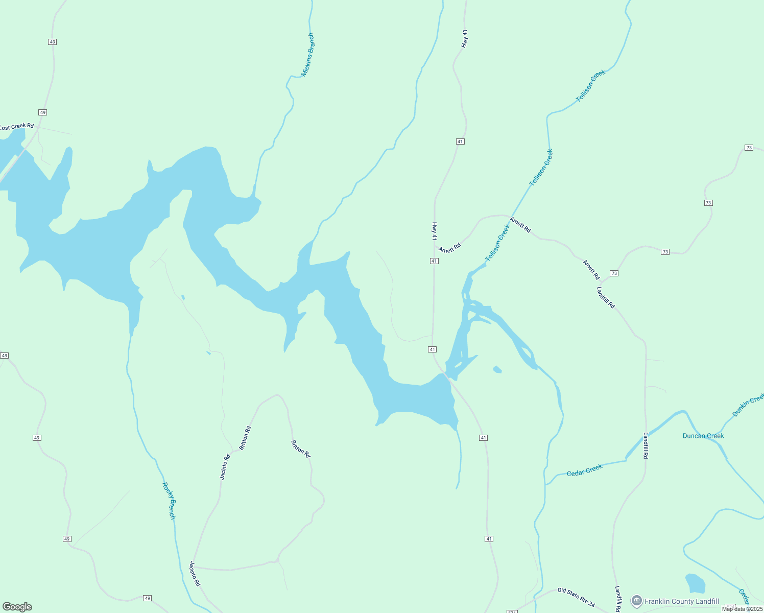 map of restaurants, bars, coffee shops, grocery stores, and more near 1-699 Auburn Road in Russellville