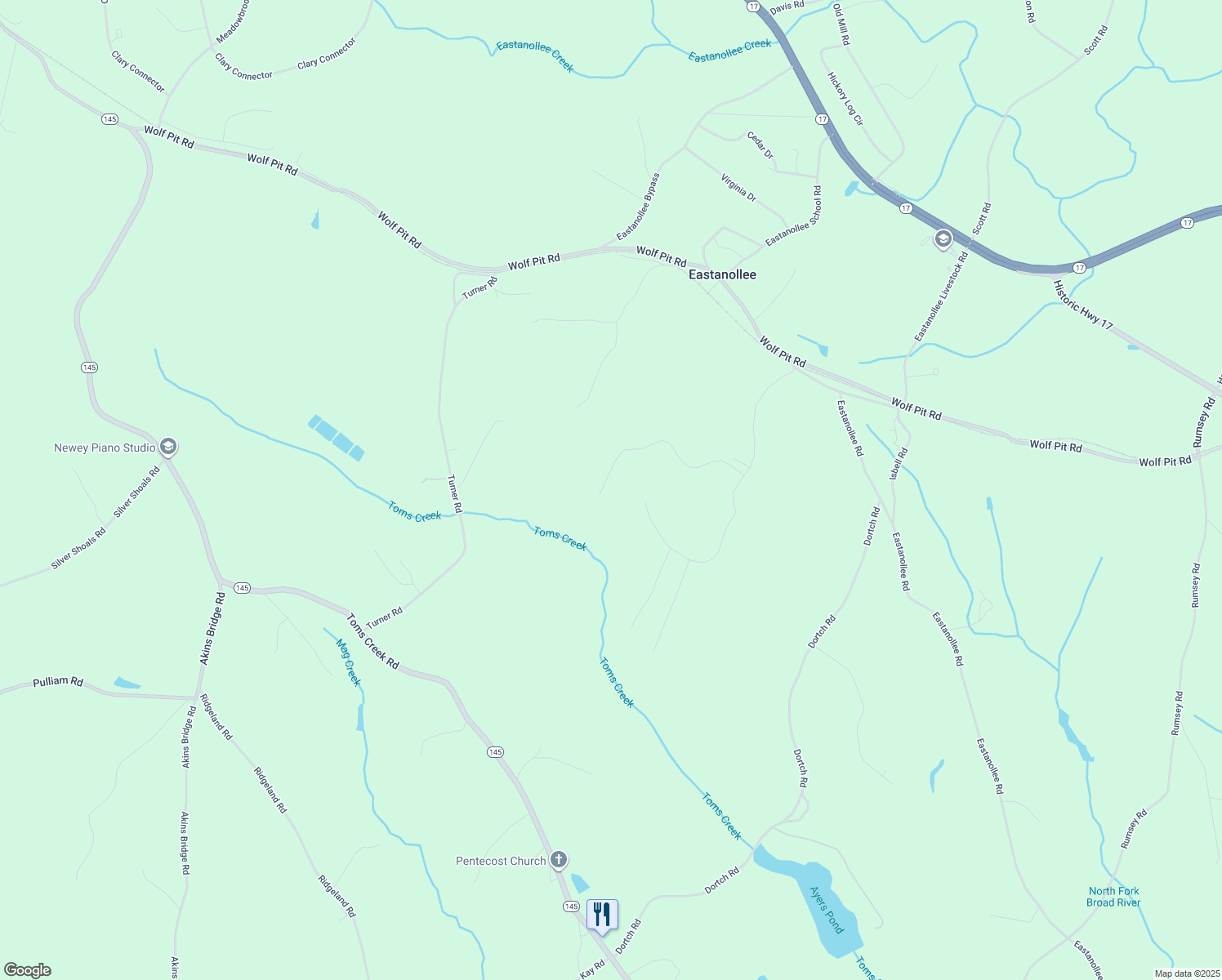 map of restaurants, bars, coffee shops, grocery stores, and more near in Eastanollee