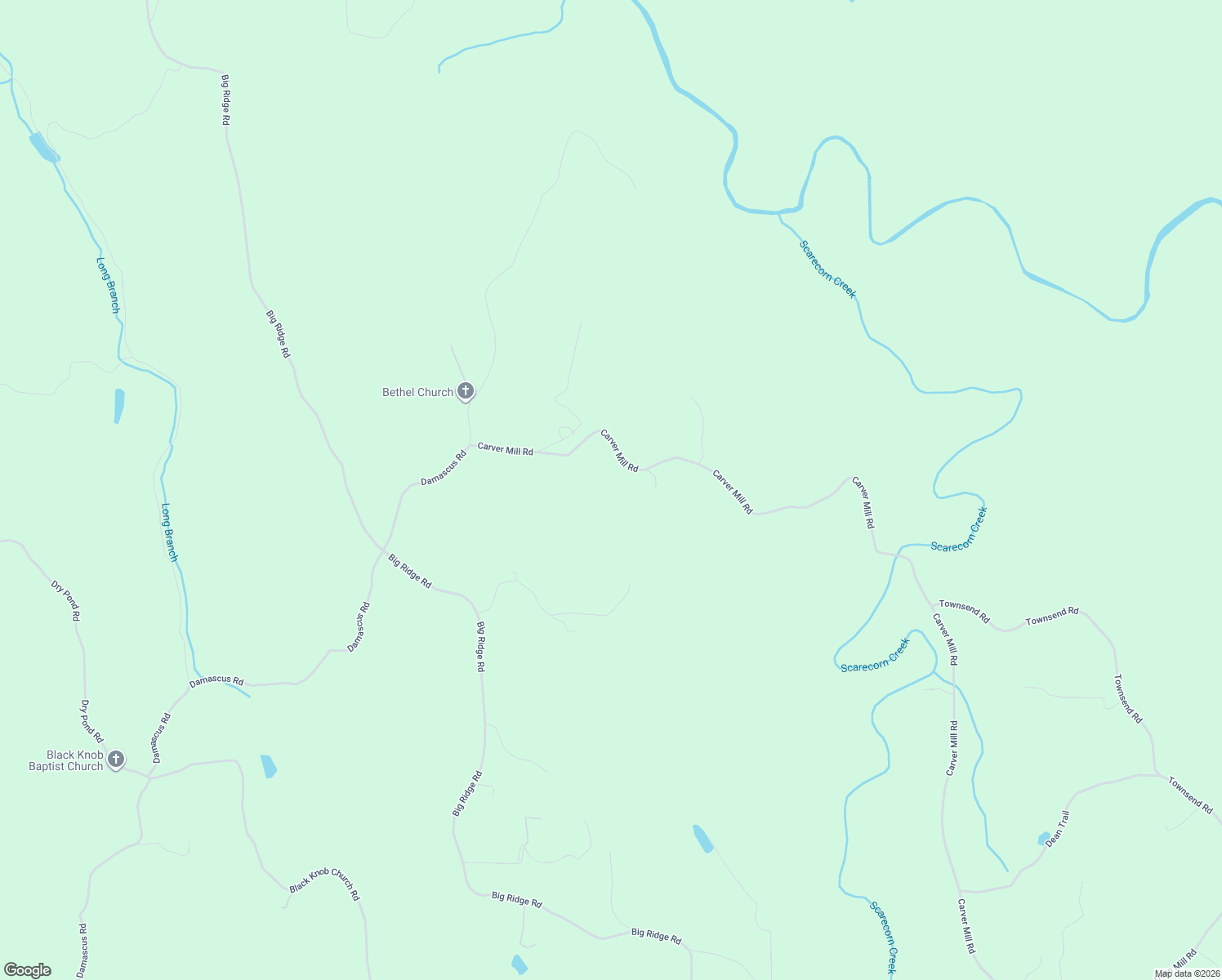 map of restaurants, bars, coffee shops, grocery stores, and more near 3469 Carver Mill Road in Talking Rock