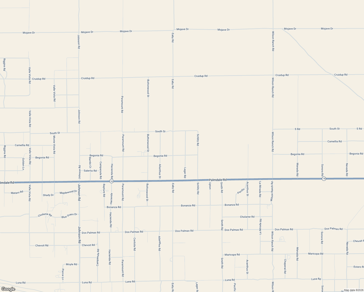 map of restaurants, bars, coffee shops, grocery stores, and more near 14372 Lager Road in Phelan