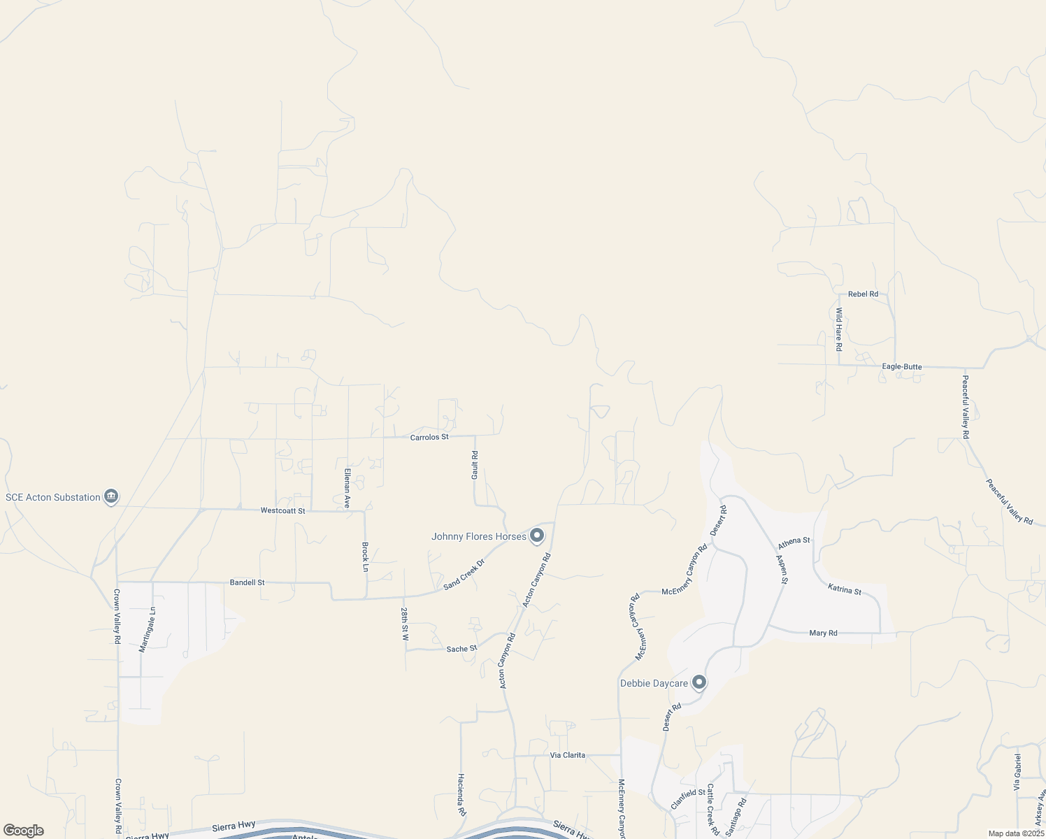 map of restaurants, bars, coffee shops, grocery stores, and more near Rolandee Street in Acton