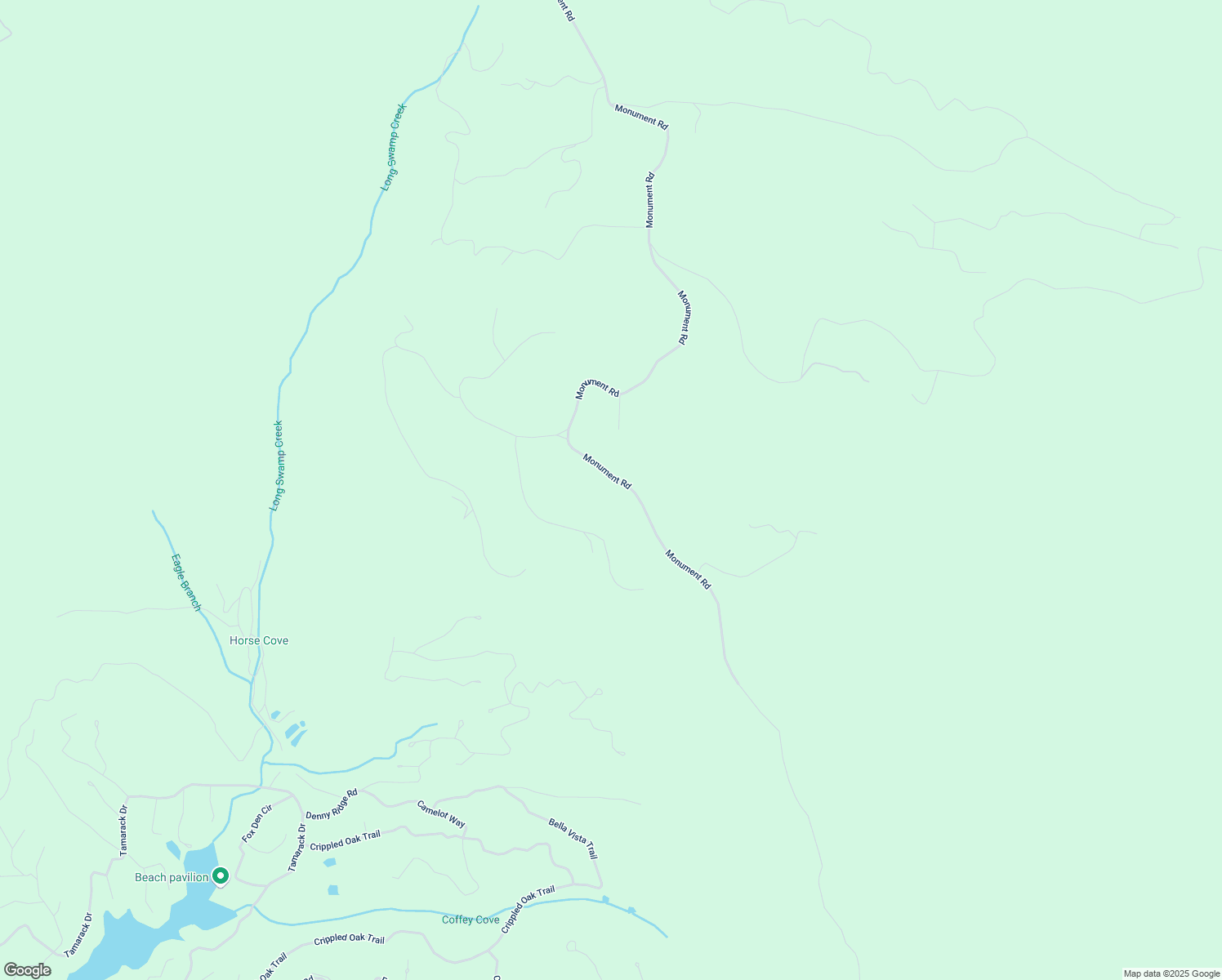 map of restaurants, bars, coffee shops, grocery stores, and more near 3756 Monument Road in Jasper