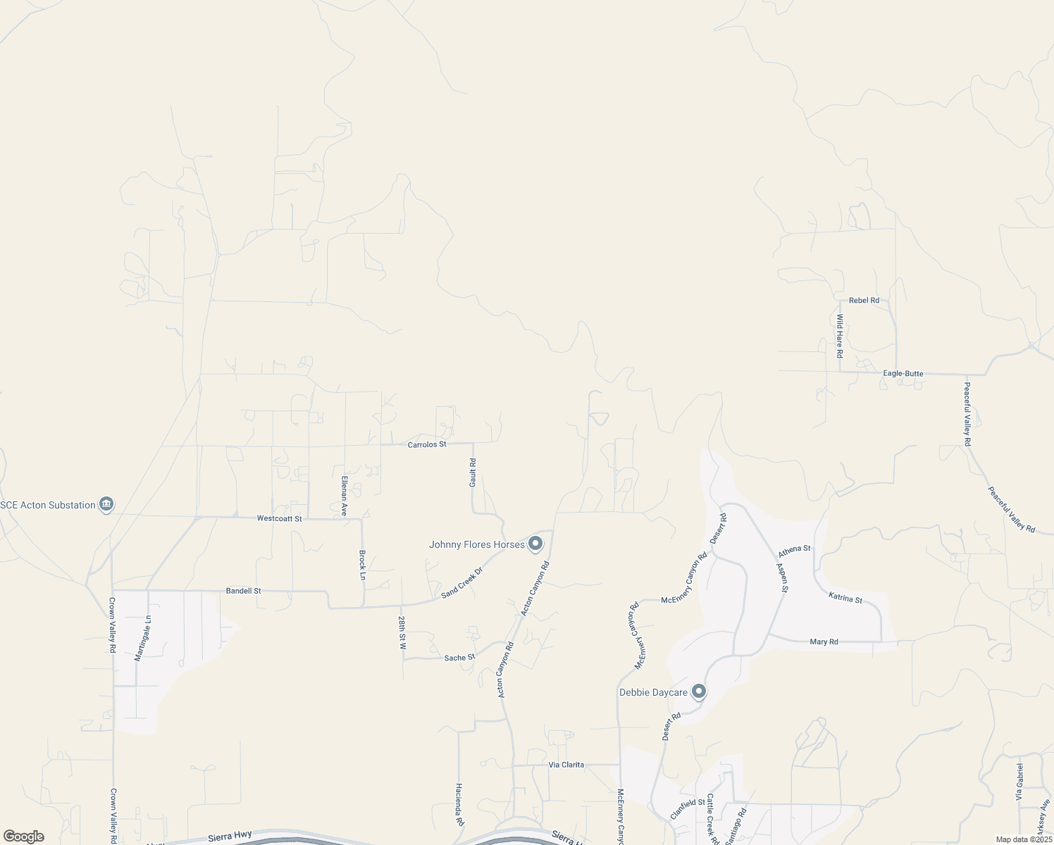 map of restaurants, bars, coffee shops, grocery stores, and more near Rolandee Street in Acton