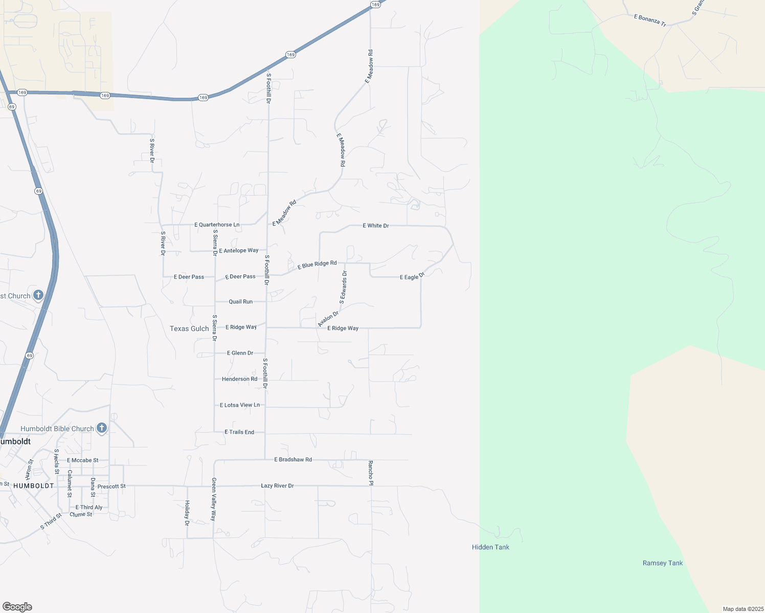 map of restaurants, bars, coffee shops, grocery stores, and more near 14548 Avalon Drive in Dewey-Humboldt