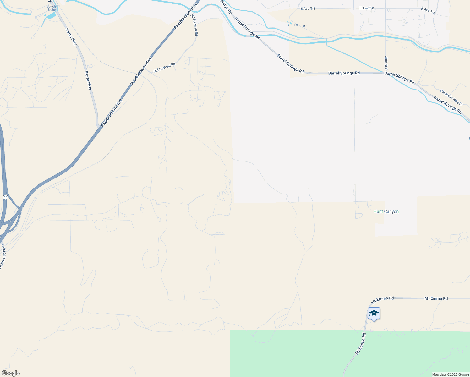 map of restaurants, bars, coffee shops, grocery stores, and more near 2006 Old Nadeau Road in Palmdale