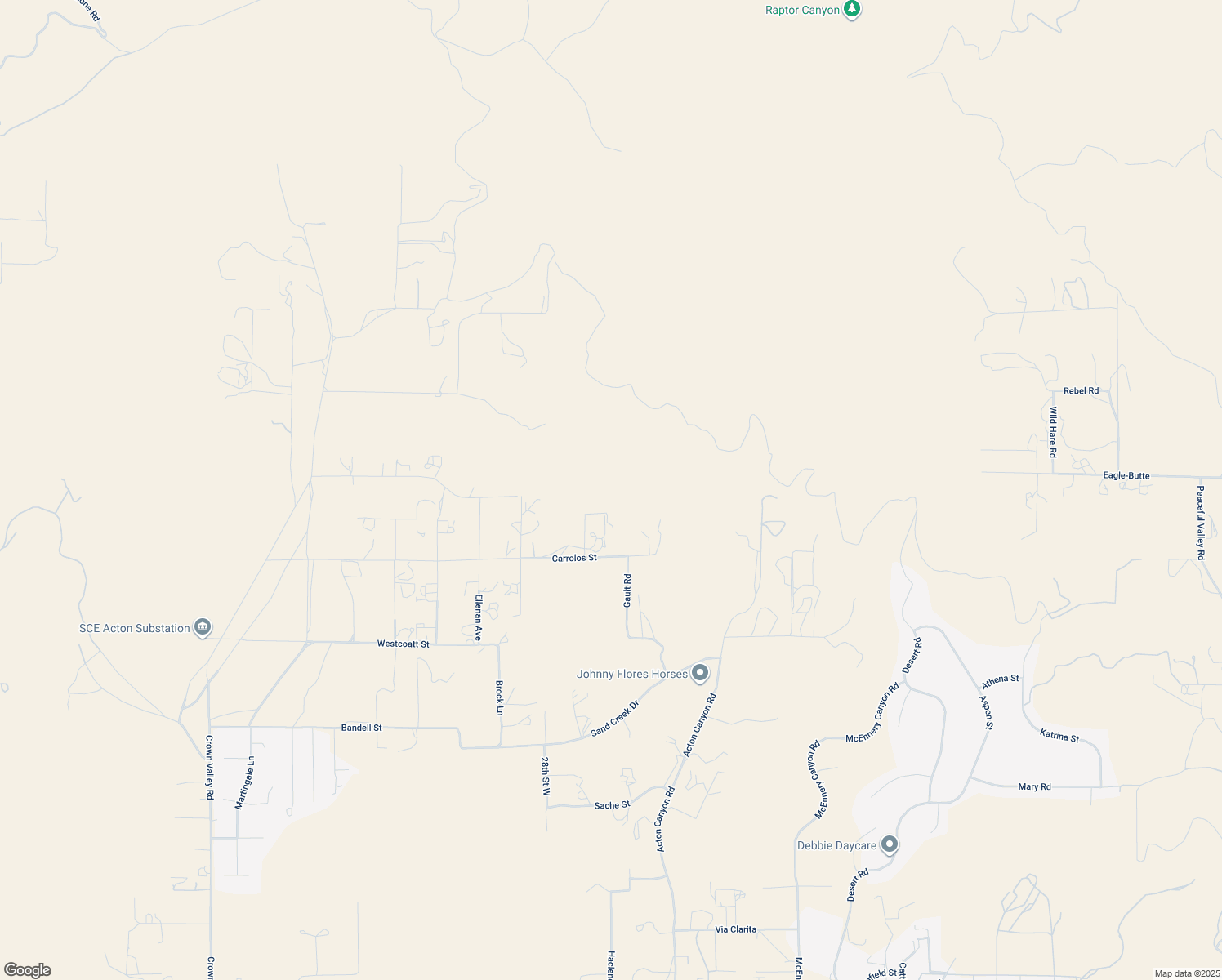 map of restaurants, bars, coffee shops, grocery stores, and more near Rolandee Street in Acton