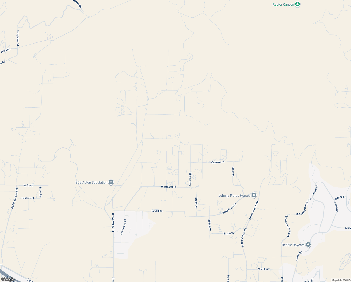 map of restaurants, bars, coffee shops, grocery stores, and more near Dwight Lee Street in Los Angeles County