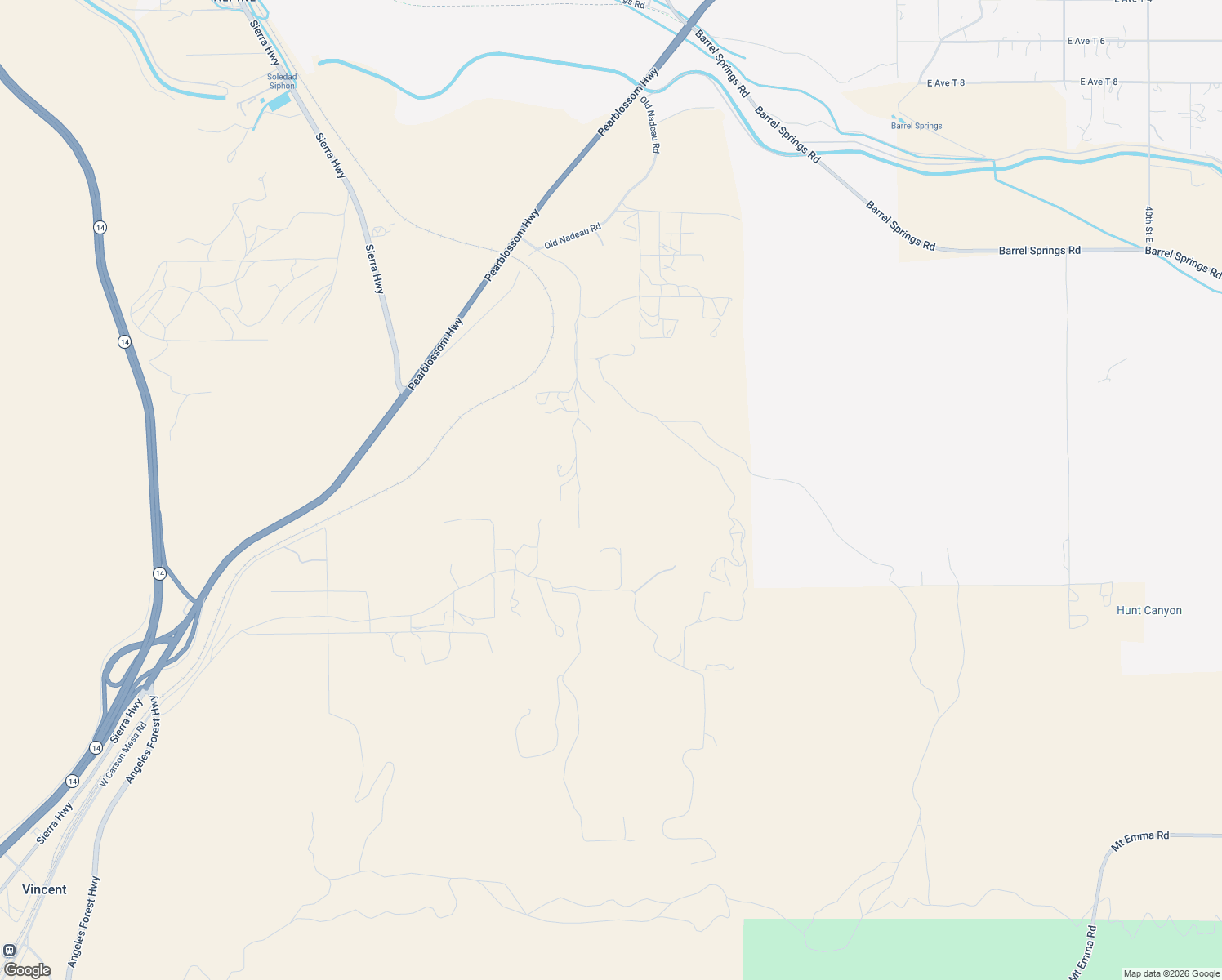 map of restaurants, bars, coffee shops, grocery stores, and more near 35020 Small Road in Palmdale