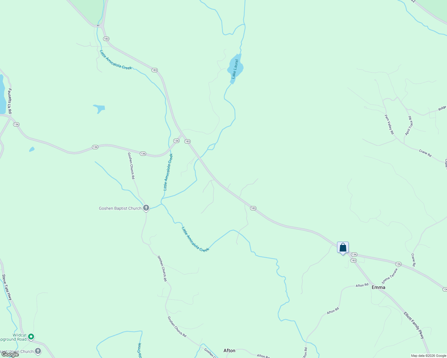map of restaurants, bars, coffee shops, grocery stores, and more near 8724 Elliott Family Parkway in Dawsonville