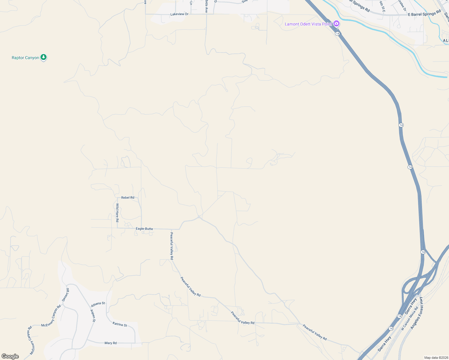 map of restaurants, bars, coffee shops, grocery stores, and more near 35311 Tuckerway Ranch Road in Palmdale